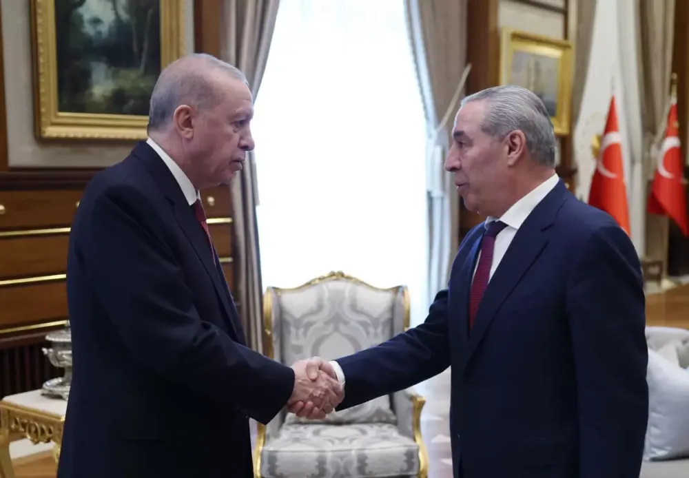 Cumhurbaşkanı Erdoğan, Filistin Devlet Başkan Yardımcısı Hüseyin eş-Şeyh