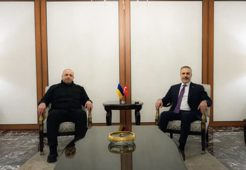 Ukrayna Milli Güvenlik Sekreteri Rüstem Umerov ile Dışişleri Bakanı Hakan Fidan'ın İkili Görüşmesi